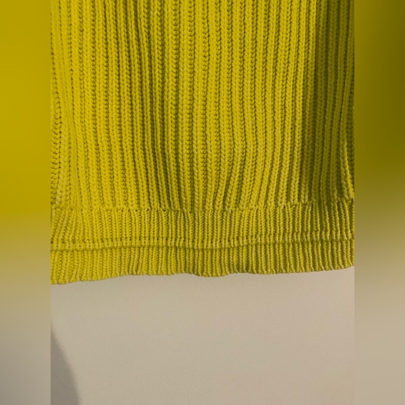 NWT J.Crew Knitted Neon Yellow Sweater XS - Picture 3 of 7